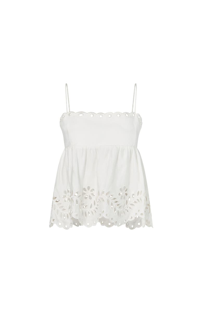 Malina Carrie Broderie Anglaise Top, Alternate, color, White