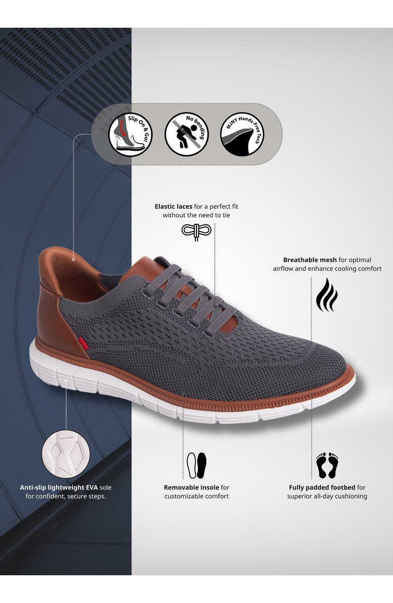 Marc Joseph New York Edison Street Hands-Free Slip-On Sneaker, Alternate, color, Grey