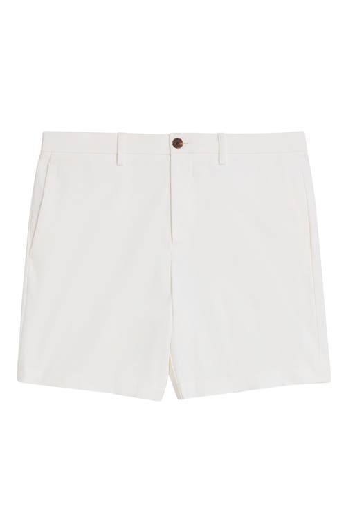 Theory Zaine 7 Shorts In Eco Bistretch In White