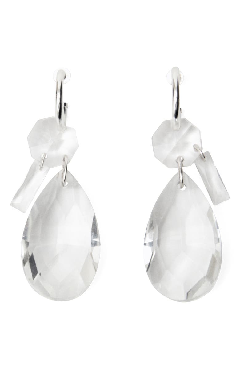 MANGO Pendant Crystal Drop Earrings, Main, color,