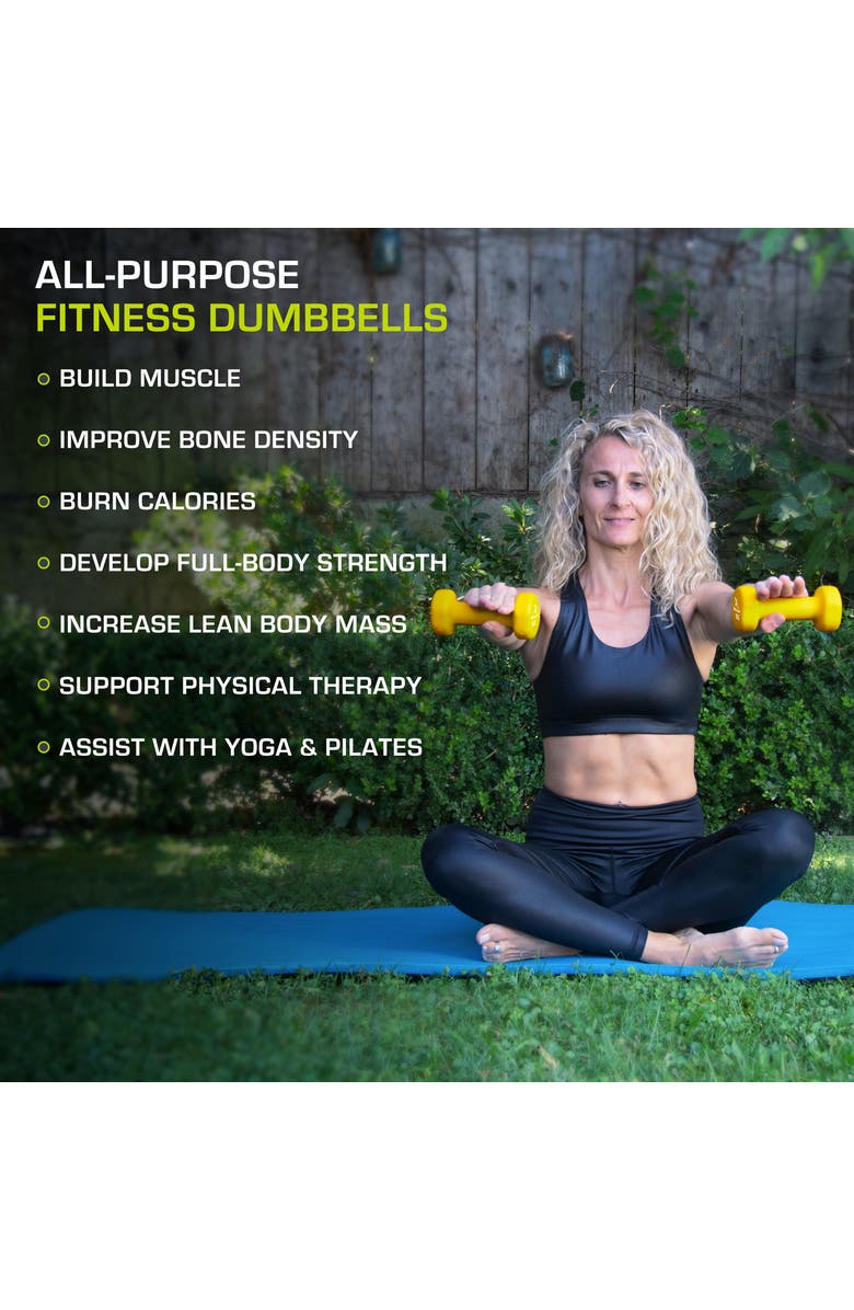 ProsourceFit Neoprene Dumbbells, Pair, Alternate, color, 2 Lb