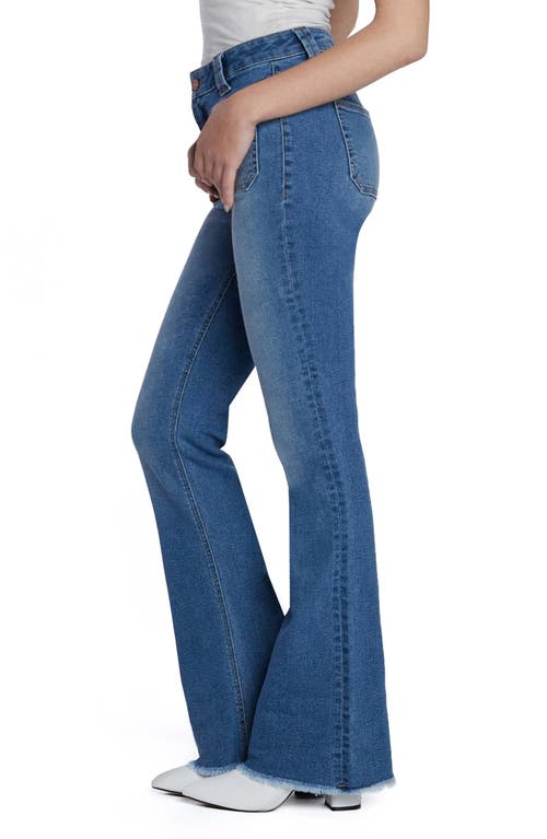 Hint Of Blu Patch Pocket Flare Jeans