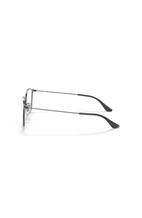Ray Ban Ray-ban 49mm Square Optical Glasses In Black