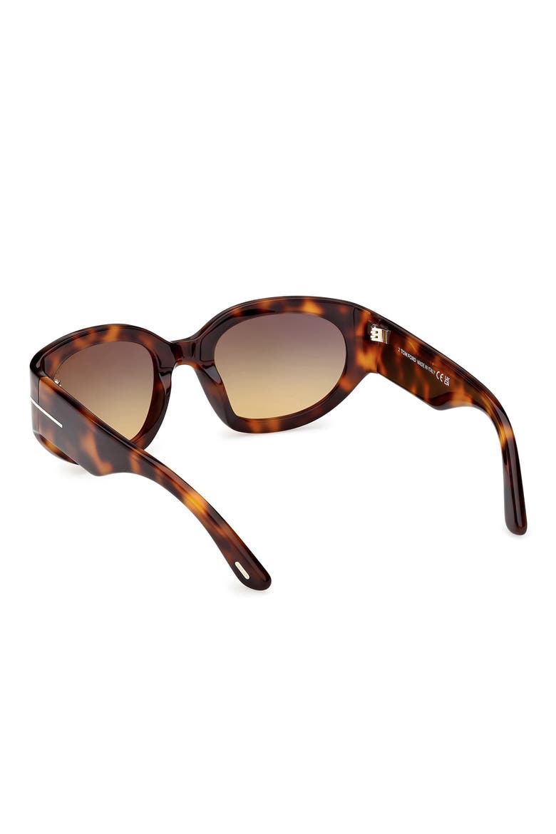 Arizona 53mm Gradient Rectangular Sunglasses, Alternate, color, CLASSIC HAVANA / SMOKE AMBER