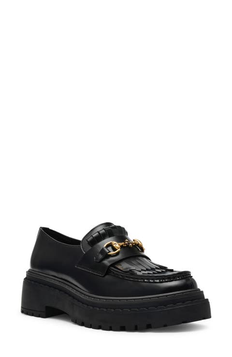 Women's Platform Lug Sole Loafers