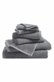 Woven & Weft Diamond Textured 6-Piece Towel Set
