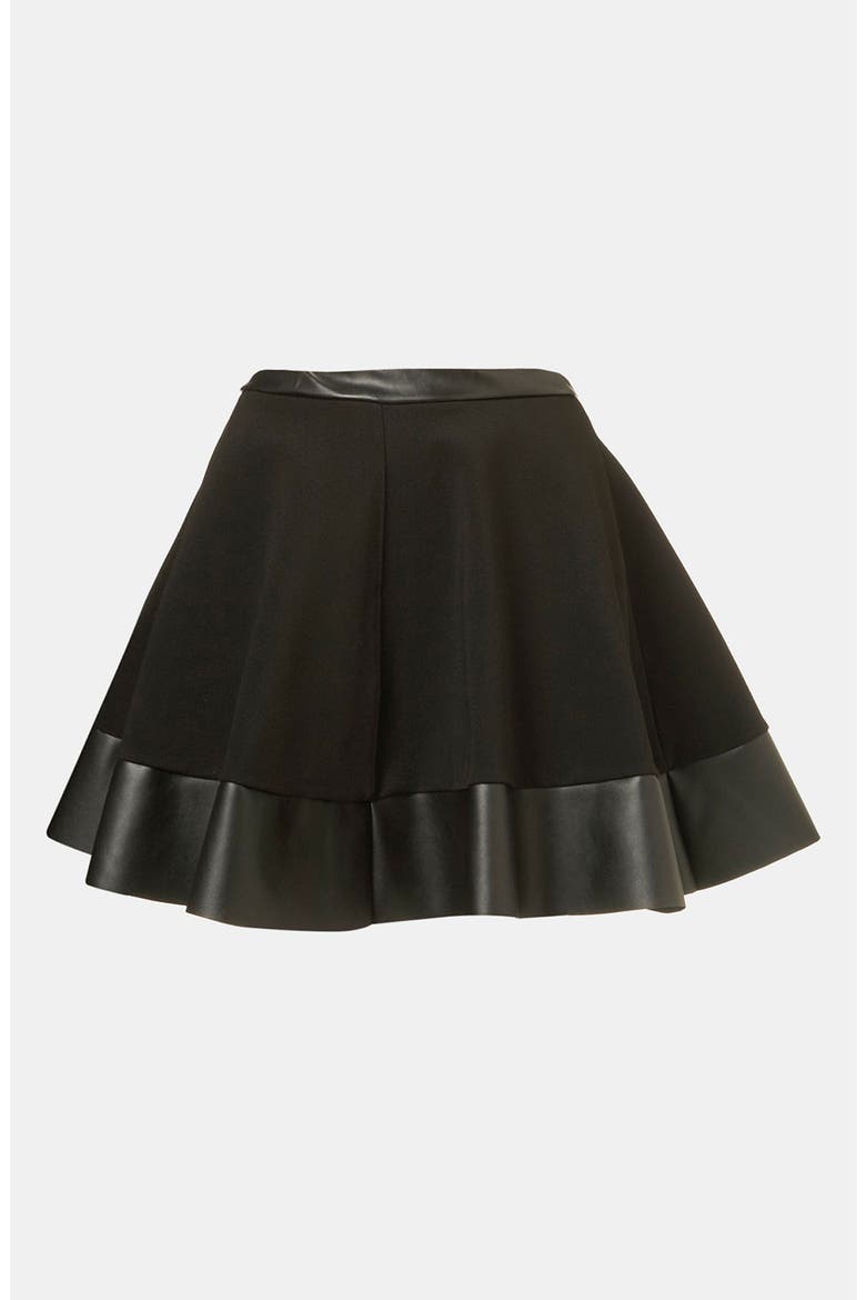 Skater Skirt, Main, color, BLACK