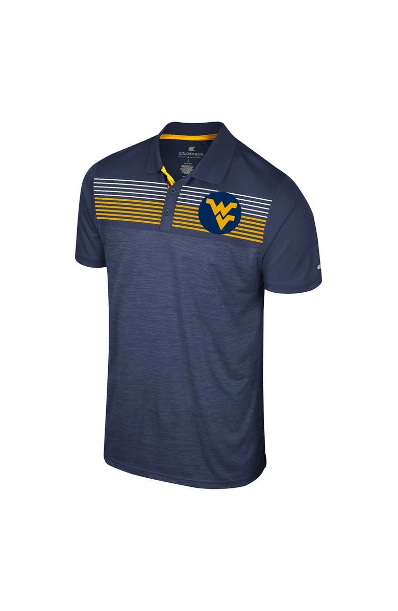 COLOSSEUM Men's Colosseum Navy West Virginia Mountaineers Big & Tall Langmore Polo, Alternate, color, Navy