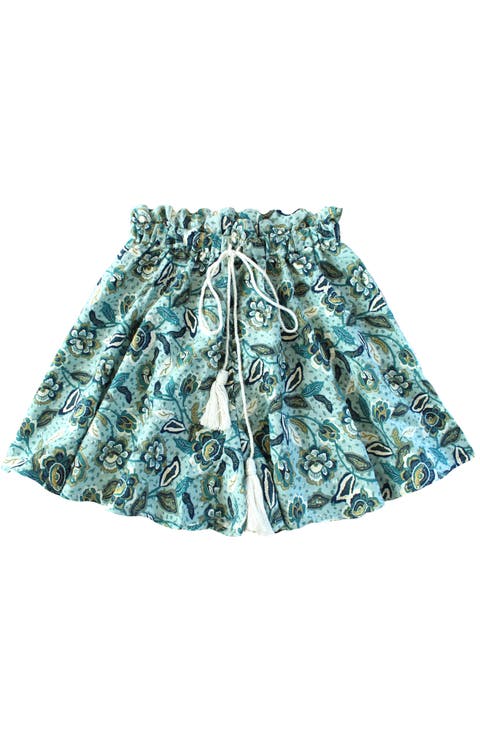 Sekar Floral Skort | High-Waisted Cotton Skirt Shorts