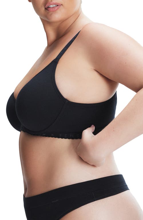 Savage X Fenty Stretch Cotton Jersey Unlined Bra In Black