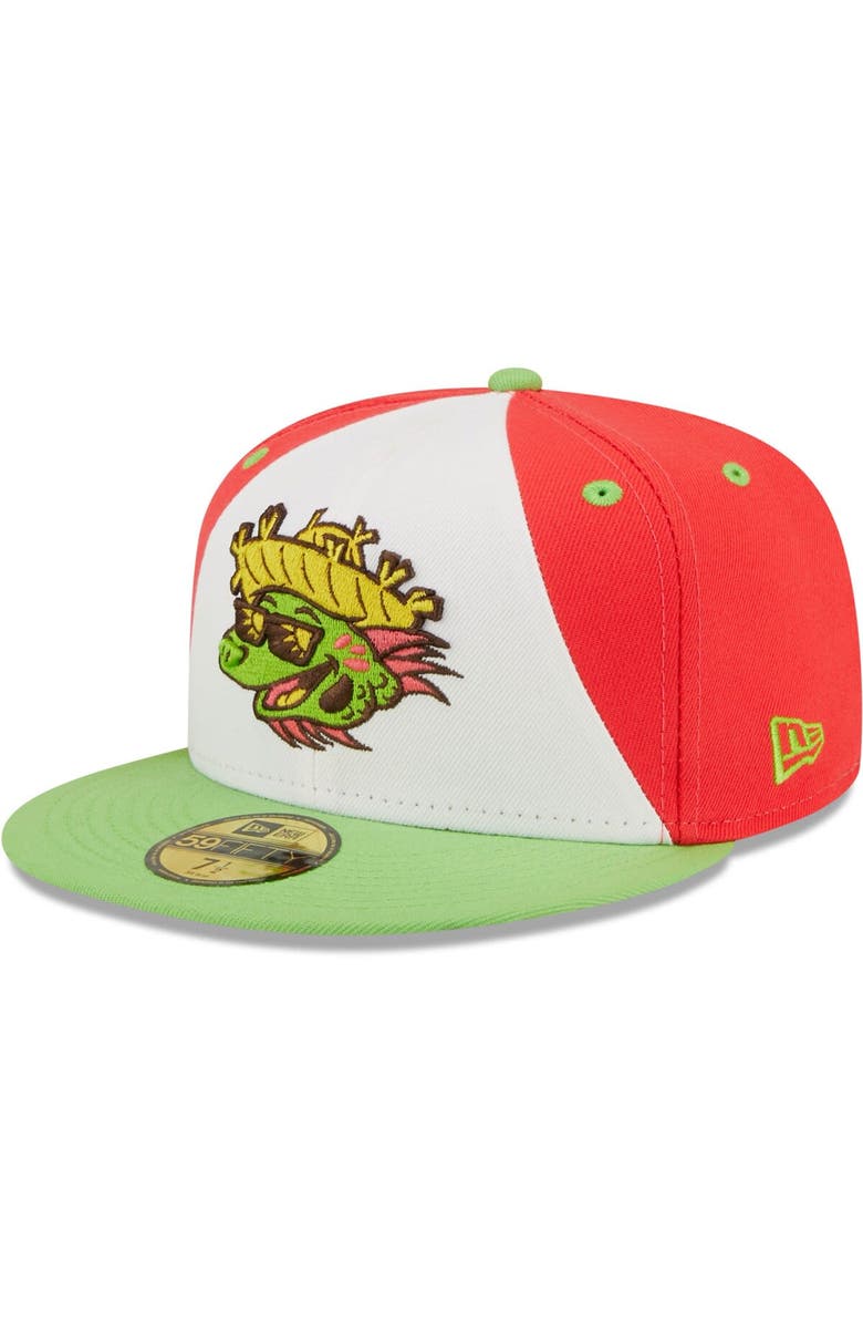 New Era Men's New Era White/Green Playeros de Harrisburg Copa De La Diversion 59FIFTY Fitted Hat, Main, color, White