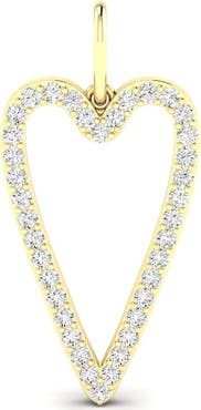 Everlee Open Heart Lab Diamond Charm in 14K