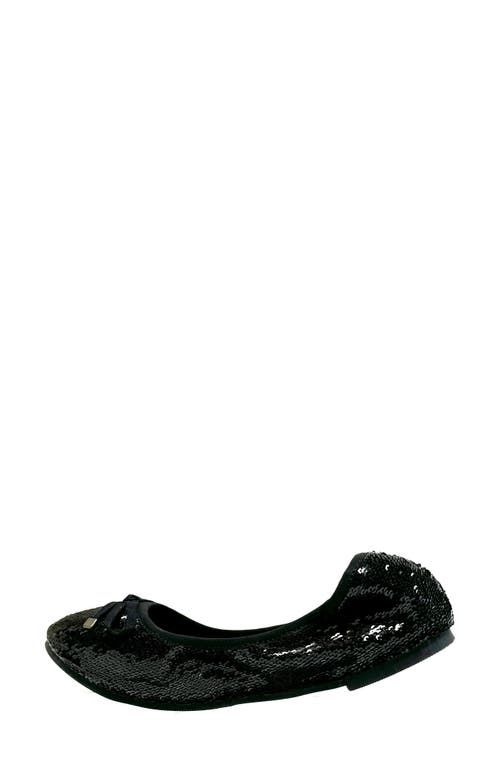Ninety Union Sequin Ballerina Flat In Black