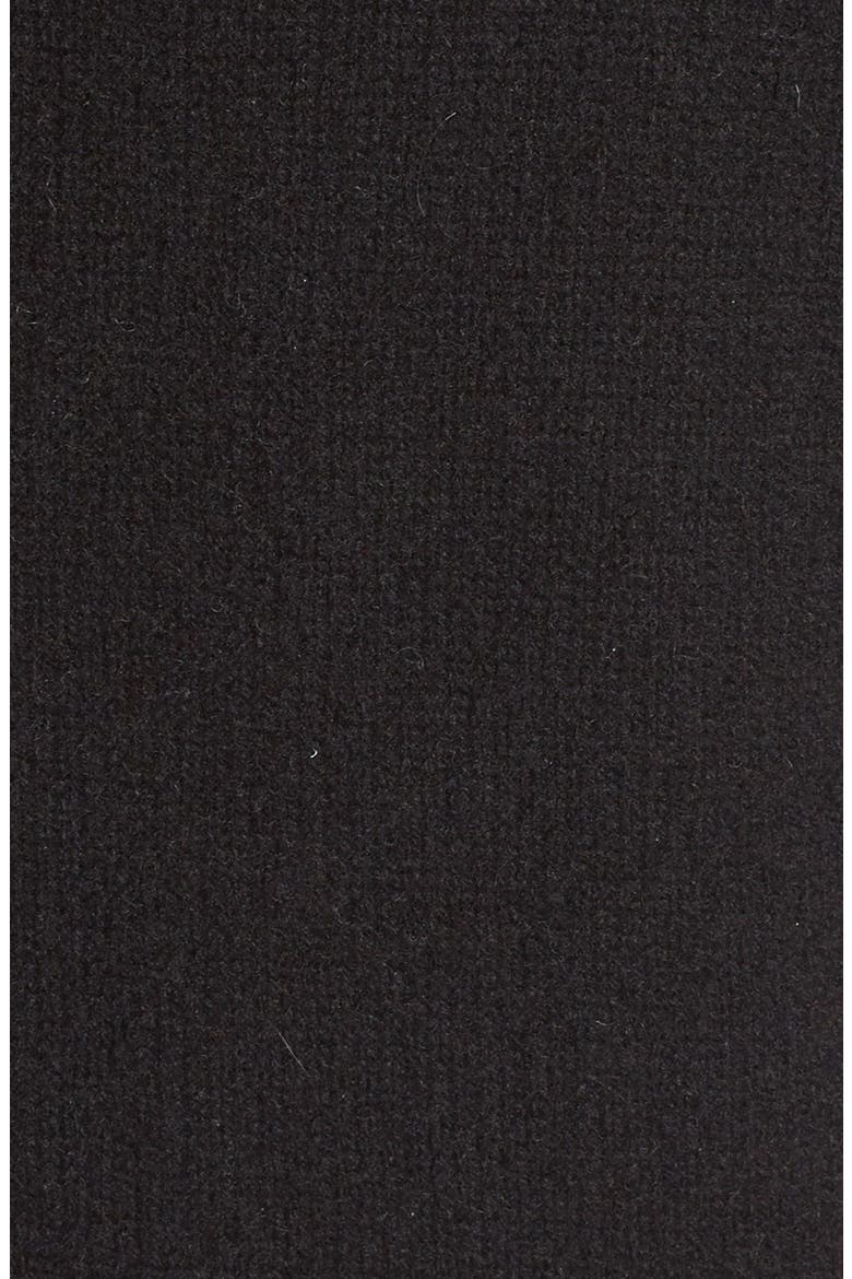 'Tolleree' Short Sleeve Cashmere Pullover, Alternate, color, BLACK