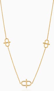 Oradina 14K Gold Harmony Station Necklace