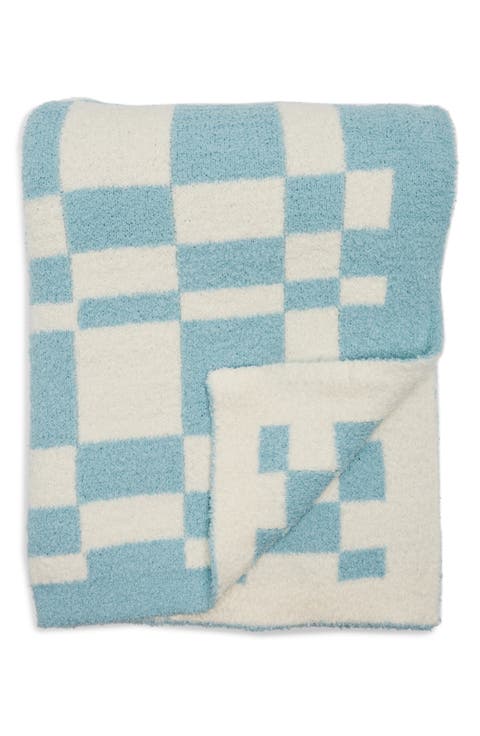 Oblong Check Throw Blanket