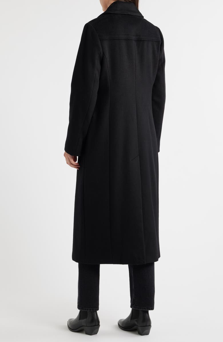Michael Kors Double Breasted Wool Blend Coat, Alternate, color, Midnight