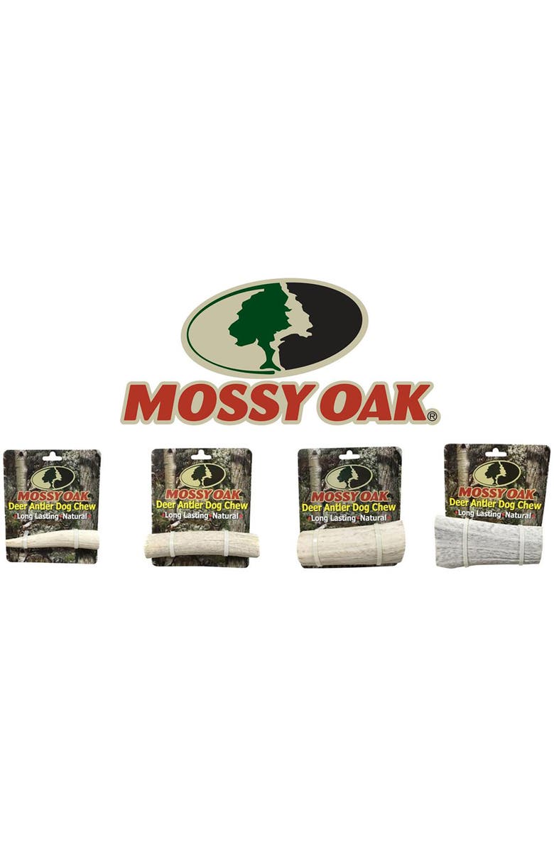 MOSSY OAK Deer Antler - Jumbo - Dog Chew, Whole Piece, Long-Lasting Pet Treat, Alternate, color, Multicolored