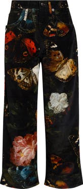 R13 X-Boyfriend Floral Cotton & Linen Pants