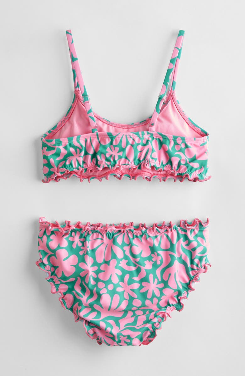 Treasure & Bond Kids' Lettuce Edge Two-Piece Swimsuit, Alternate, color, 