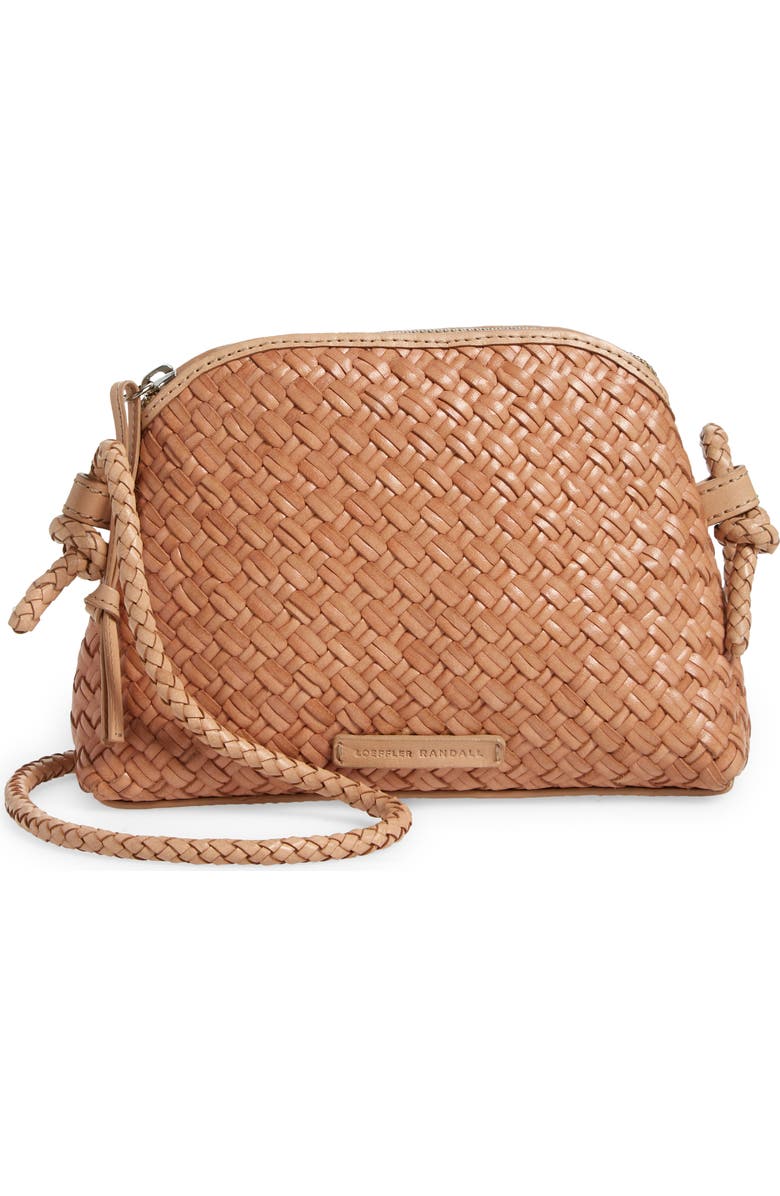 Loeffler Randall Mini Woven Leather Crossbody Bag, Main, color,