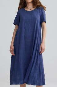 LUUKAA Calla Check-embroidered Dress