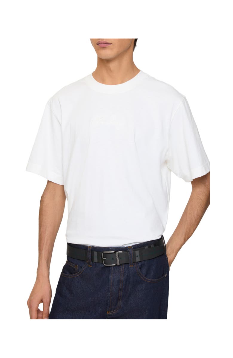 Burberry Reversible Check Pin Belt, Alternate, color, Black/Charcoal Grey