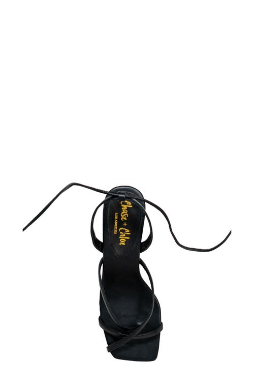 Chase & Chloe Chase And Chloe Itaty Ankle Wrap Sandal