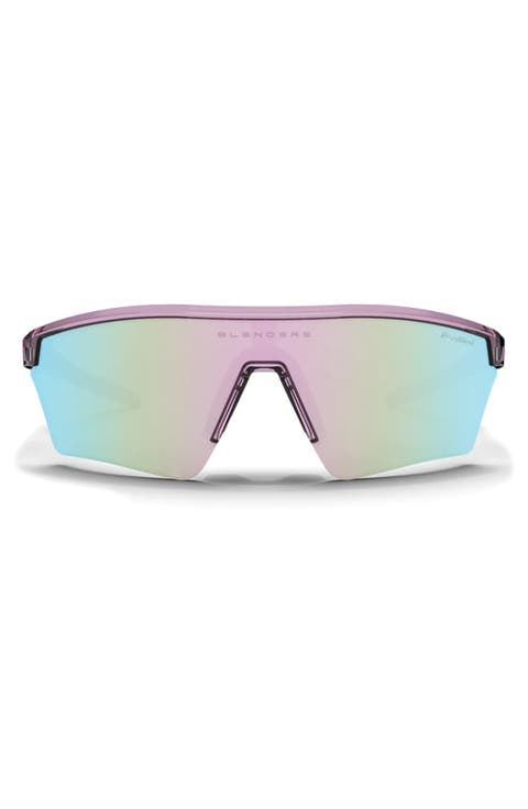 Pacer 99mm Polarized Semi Rimless Shield Sunglasses