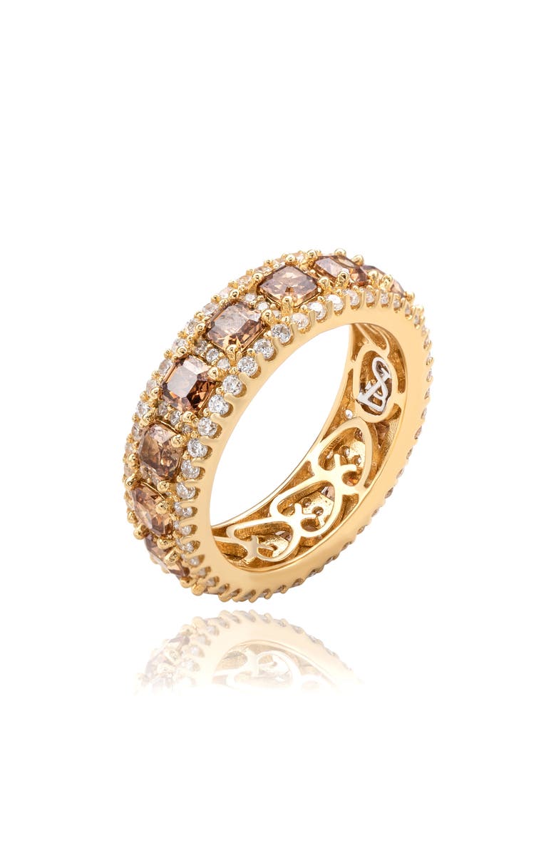 SUZY LEVIAN Modern Eternity Band Ring, Alternate, color, Yellow