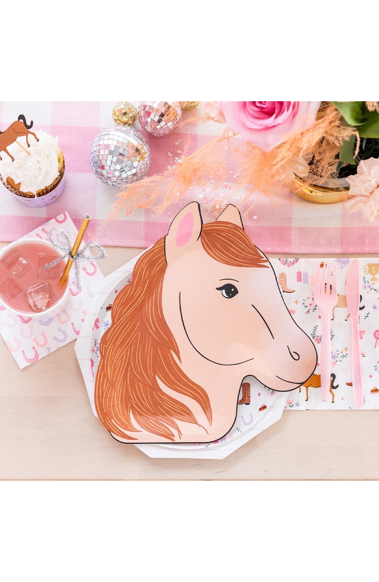 Daydream Society Pony Tales Pony Head Large Plates, Alternate, color, Assorted Pre-Pack