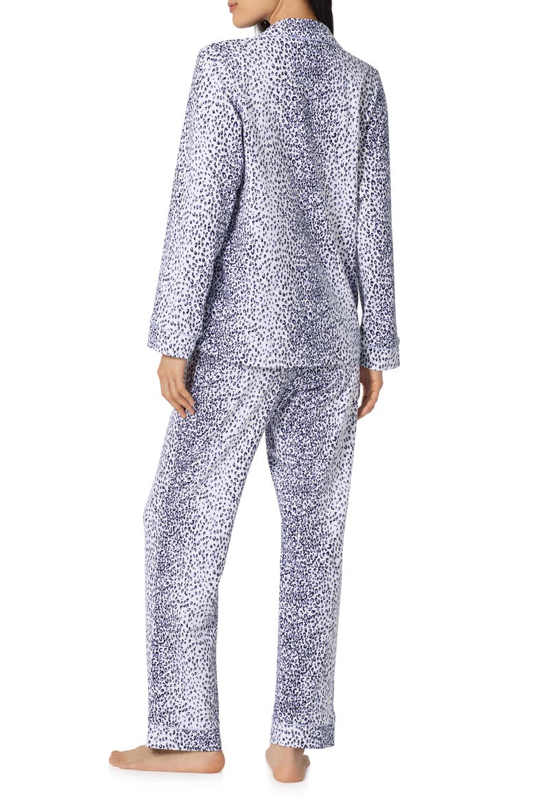 Print Stretch Organic Cotton Pajamas, Alternate, color, SEA KITTEN