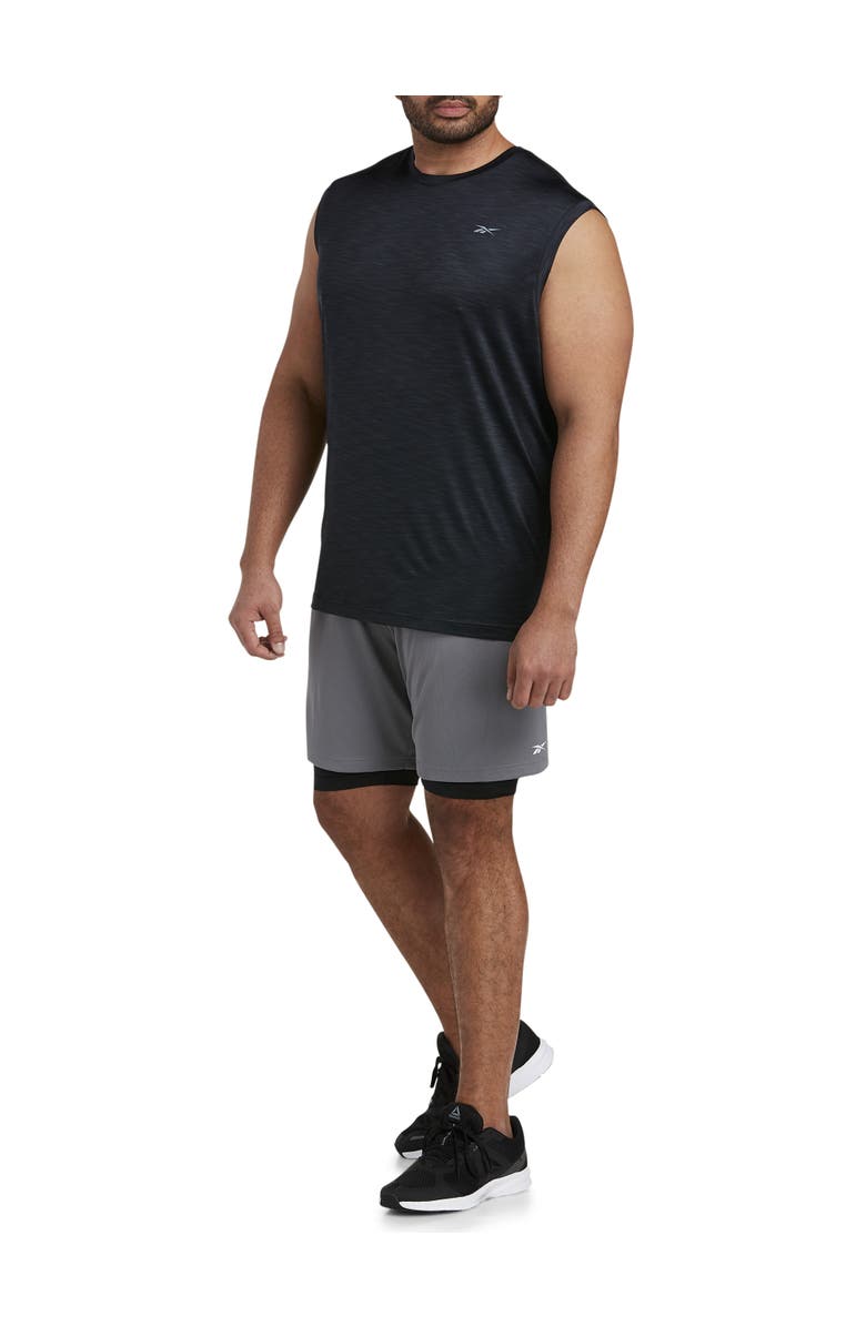 Reebok Big & Tall Speedwick Base Layer Shorts, Alternate, color, Black
