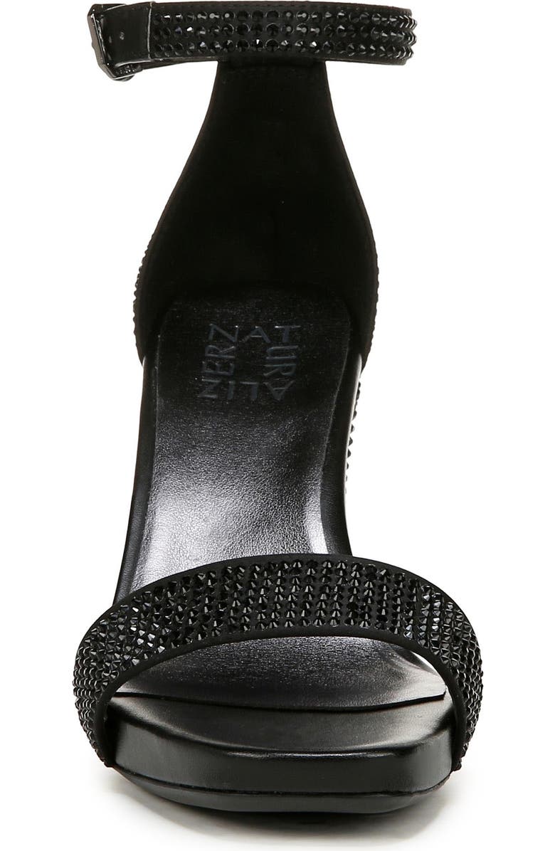 Naturalizer Joy Studded Ankle Strap Sandal, Alternate, color, Black