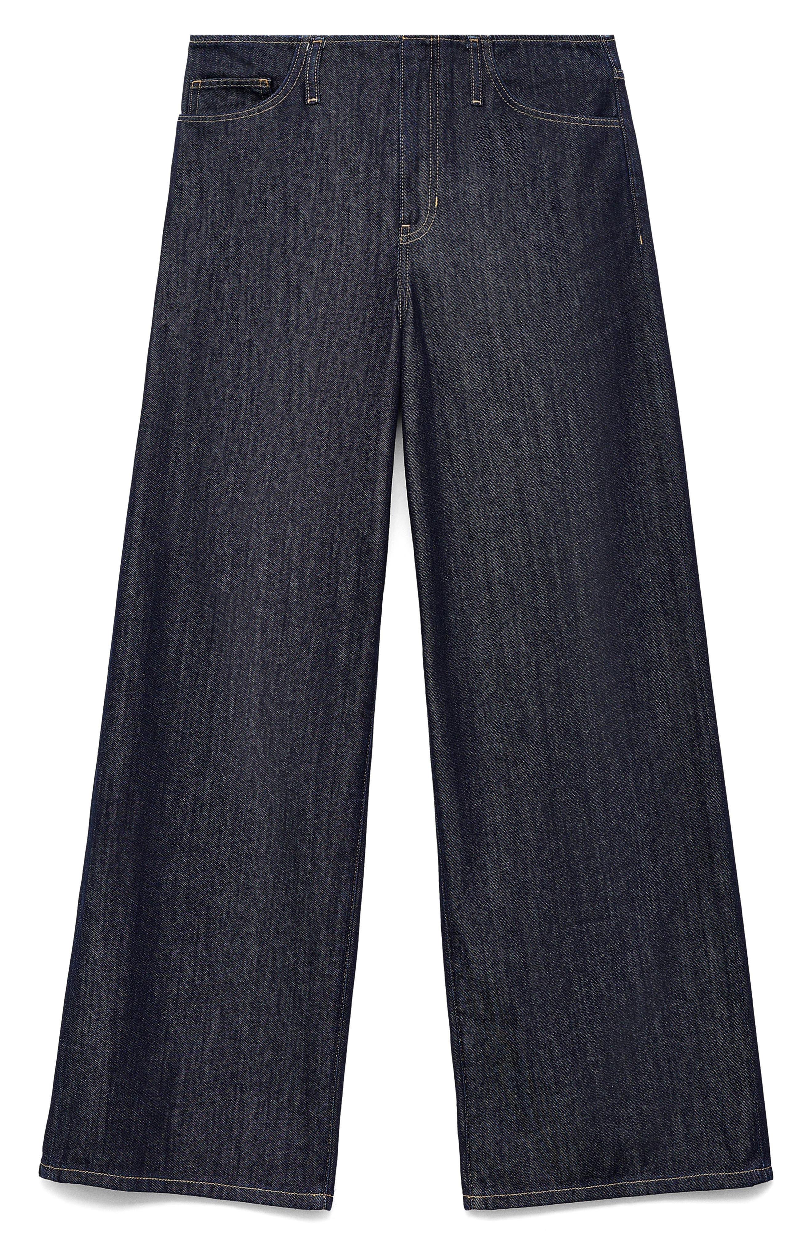 Bandless Mid Rise Wide Leg Jeans - image 2