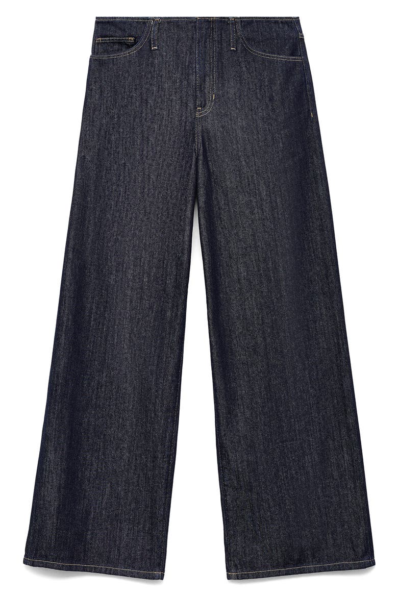 Bandless Mid Rise Wide Leg Jeans, Alternate, color, OPEN BLUE