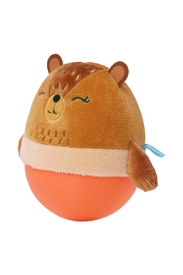 Wobbly Bobbly Bear Weighted Silicone, Alternate, color, Orange