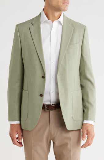 Nautica Green Structure Weave Sport Coat