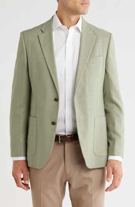 Green Structure Weave Sport Coat