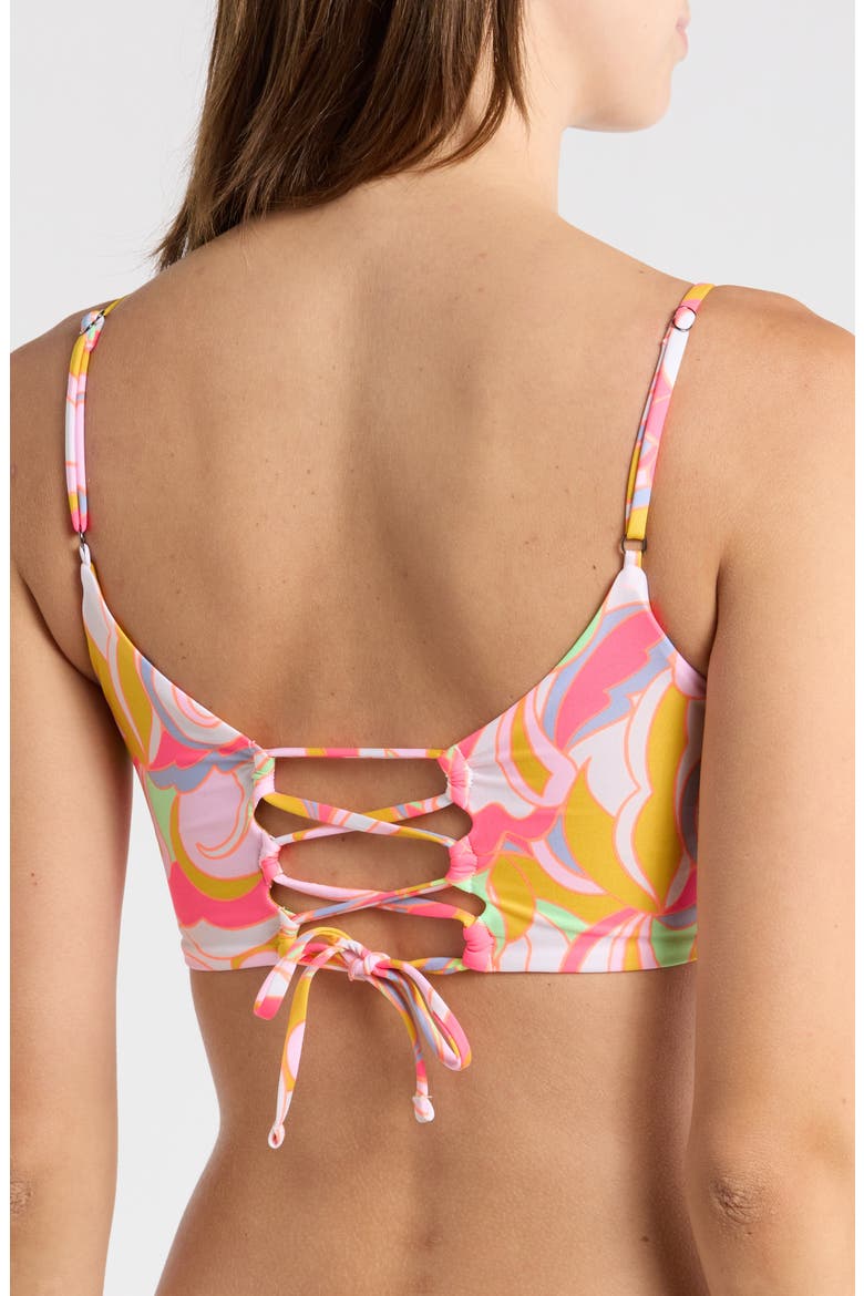 Ceci Reversible Bikini Top, Alternate, color, PINK