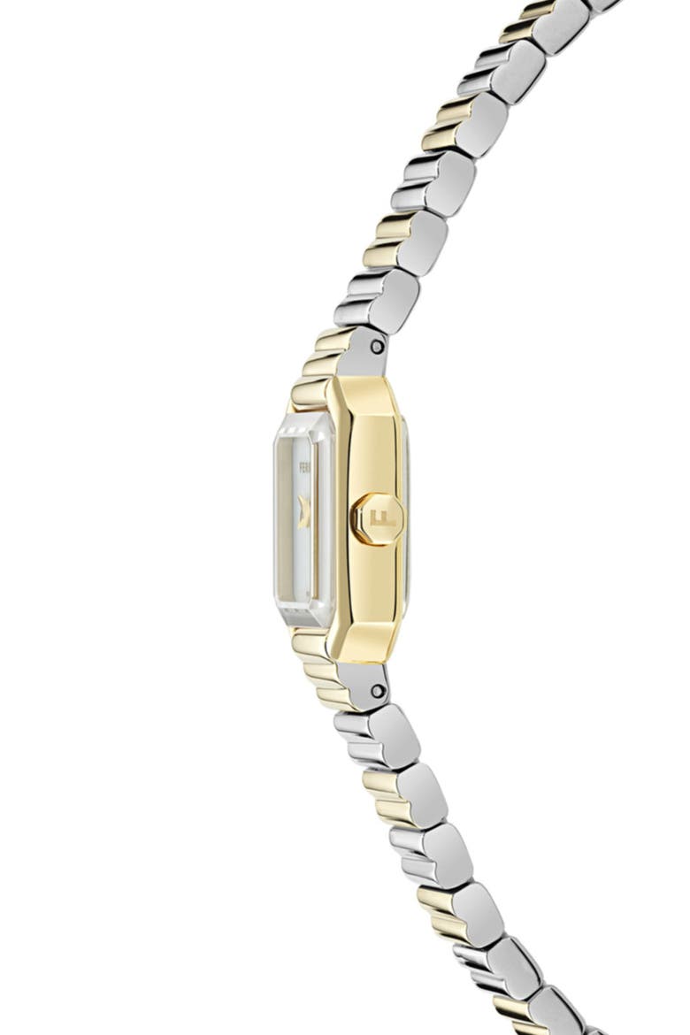 Crystal Petite Two Tone Bracelet Watch, Alternate, color, TWO TONE