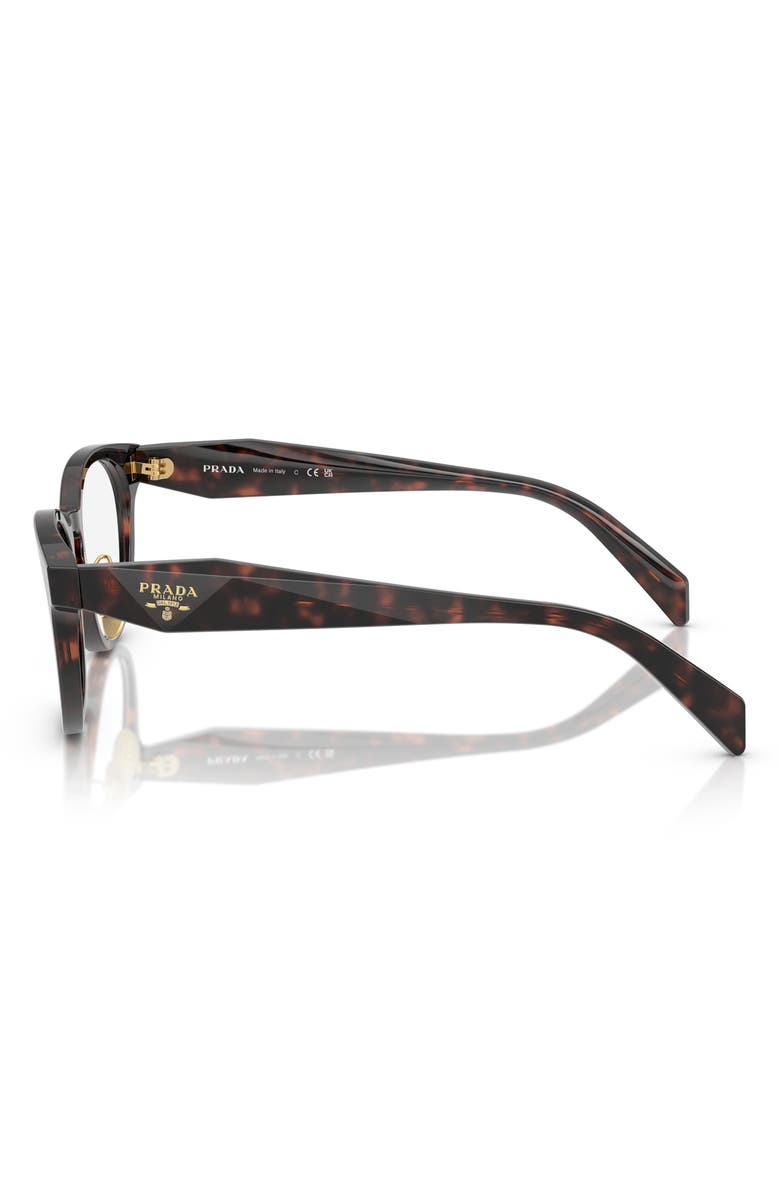 Prada 52mm Phantos Optical Glasses, Alternate, color, Brown Tortoise