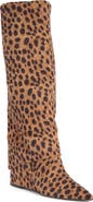 Steve Madden Alivia Croc Embossed Faux Leather Knee High Boot