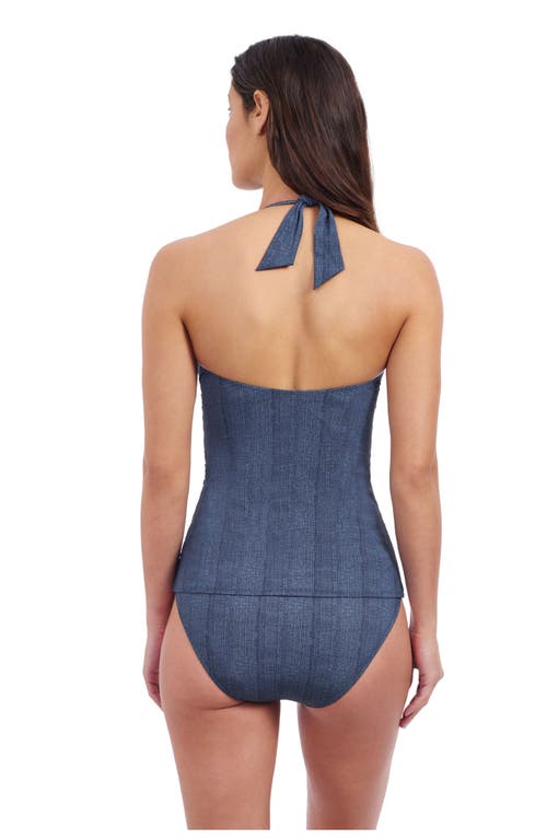 Profile By Gottex Isabelle Halter Tankini In Jeans