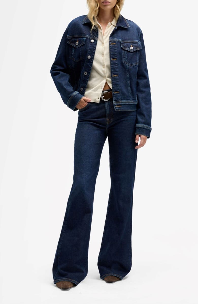 Seven Modern Dojo High Waist Flare Jeans, Alternate, color, Bluecrest