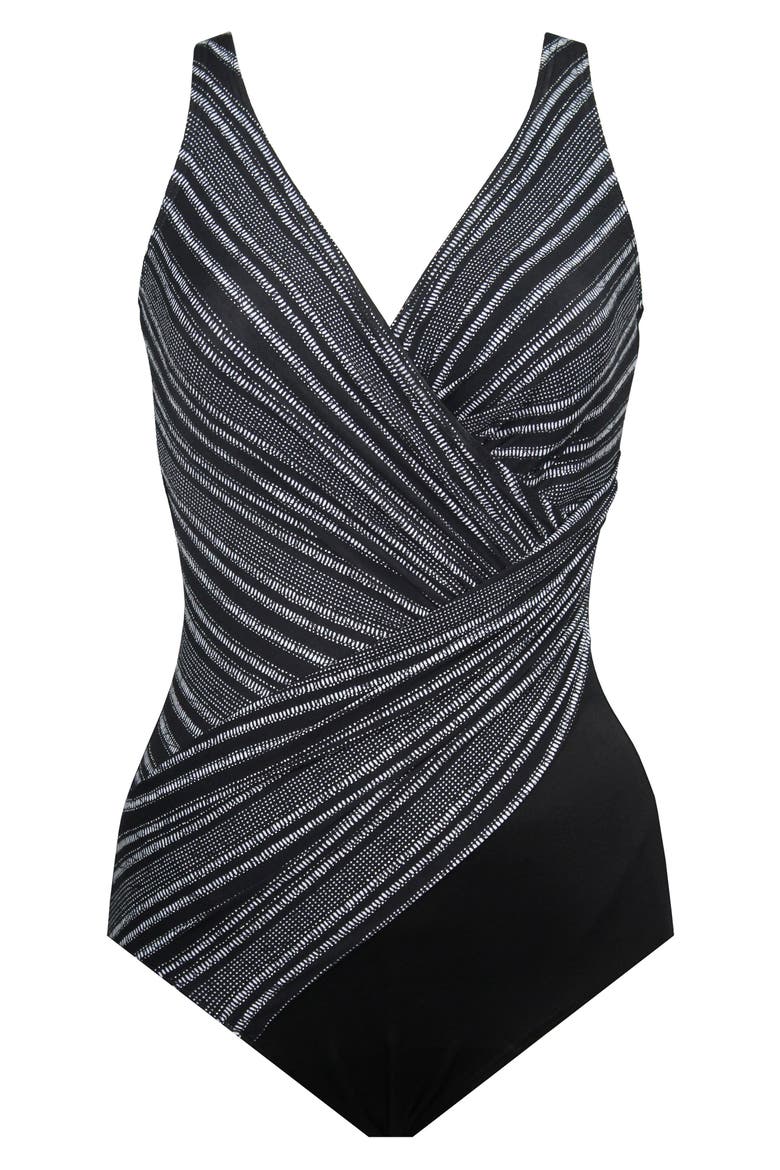 No Static At All One-Piece Swimsuit, Alternate, color, SILVER GREY