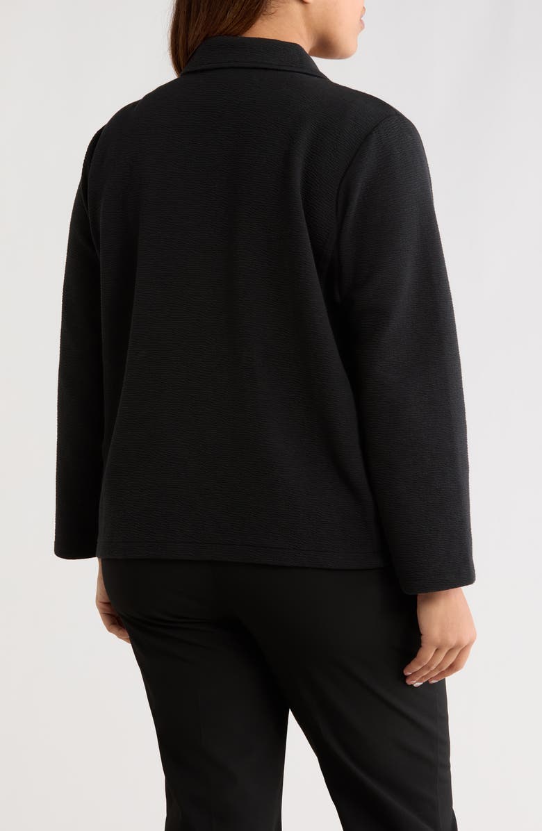 Eileen Fisher Textured Blazer, Alternate, color, Black