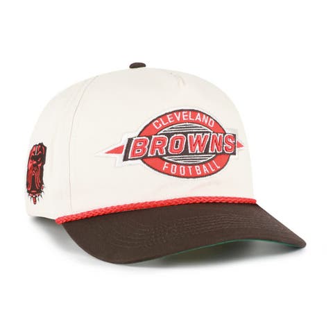 Men's '47  Natural Cleveland Browns Frame Out Two Tone Hitch Adjustable Hat