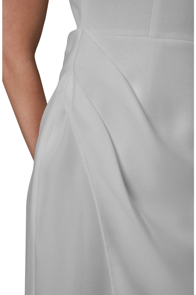 Faux Wrap Sheath Dress, Alternate, color, CREAM