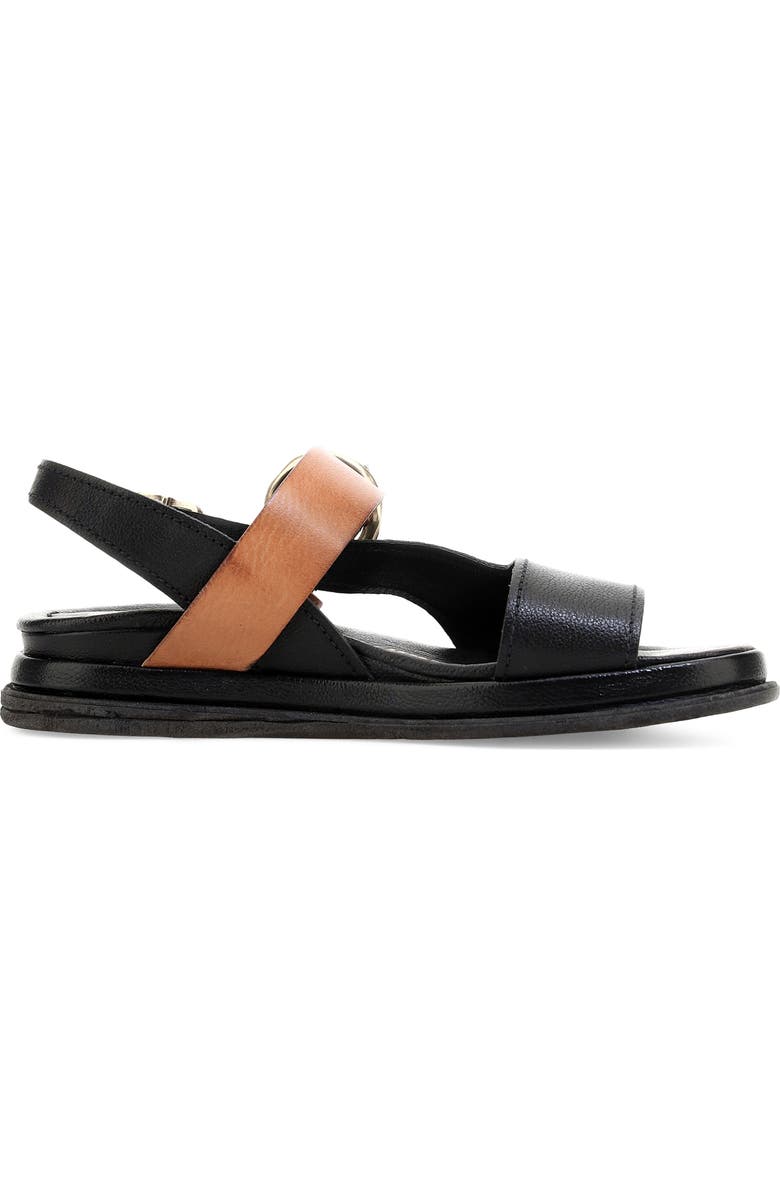 A.S.98 Seger Quarter Strap Sandal, Alternate, color, Black